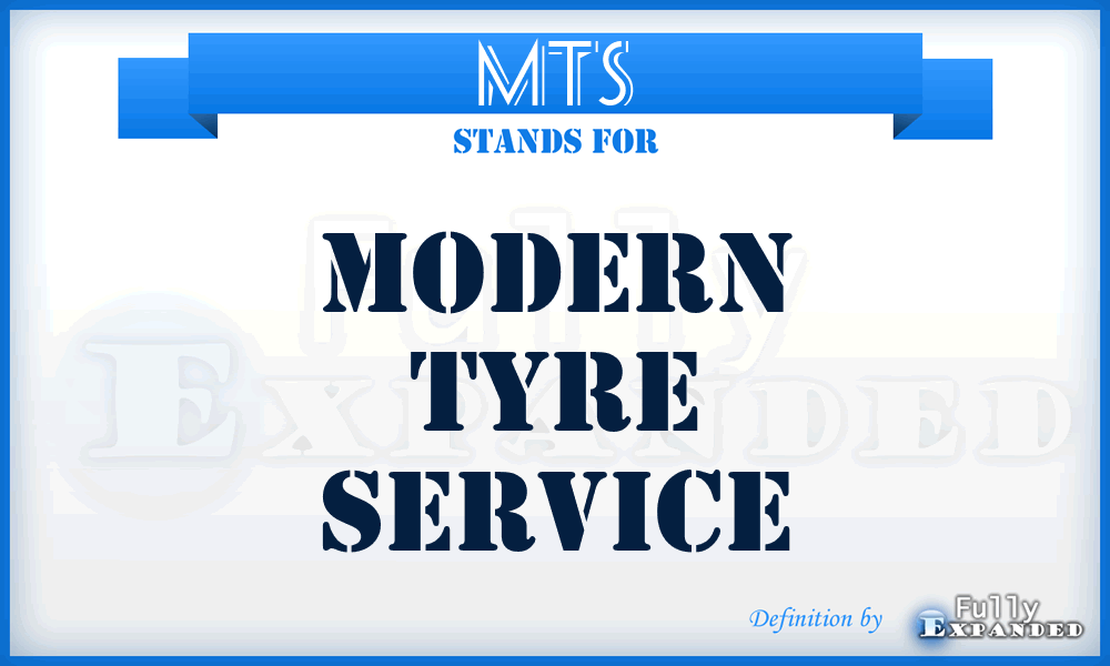 MTS - Modern Tyre Service