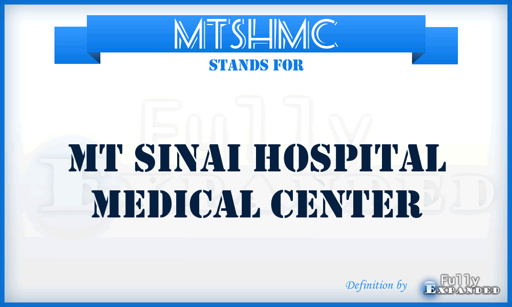 MTSHMC - MT Sinai Hospital Medical Center