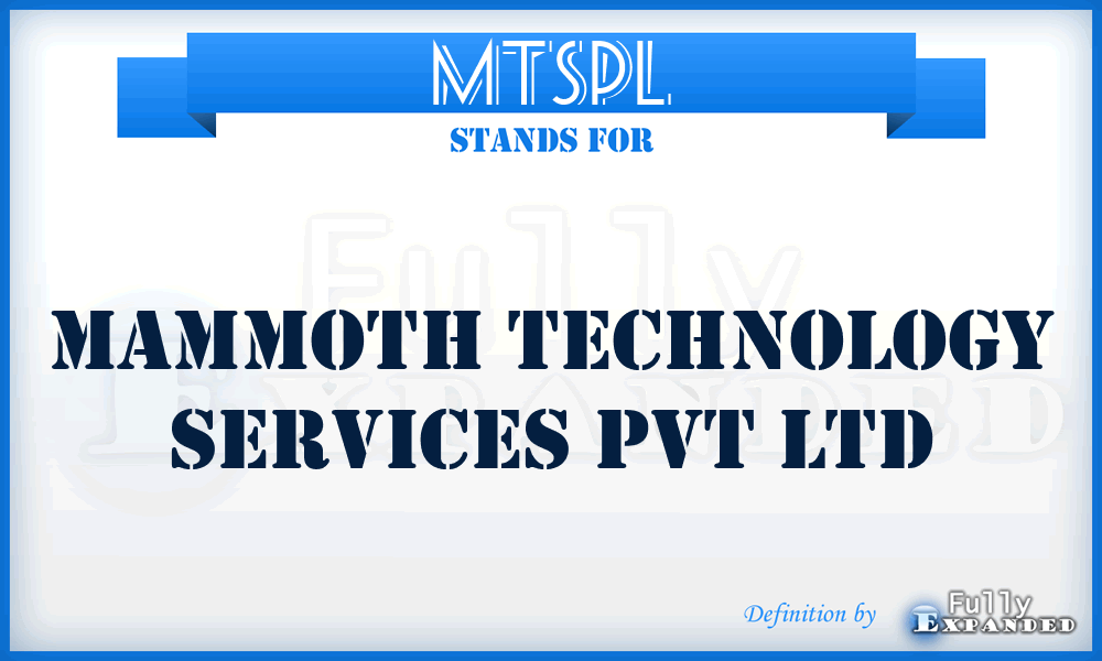 MTSPL - Mammoth Technology Services Pvt Ltd