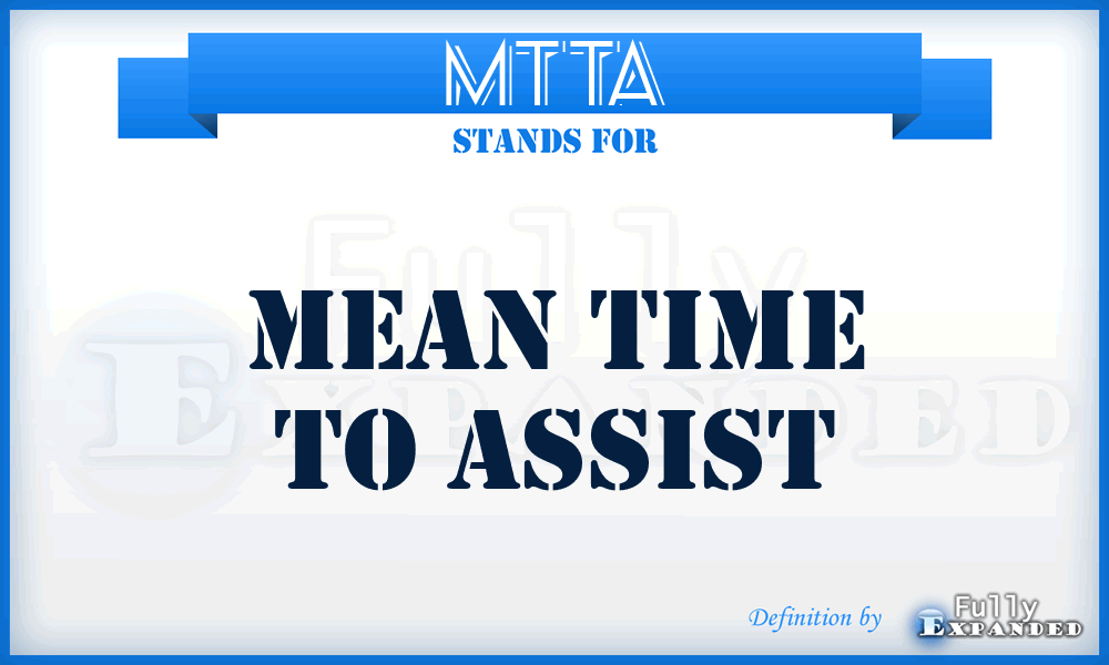 MTTA - Mean Time To Assist