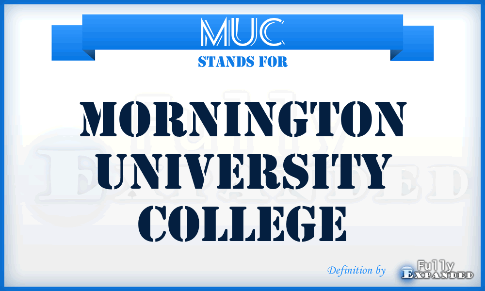 MUC - Mornington University College