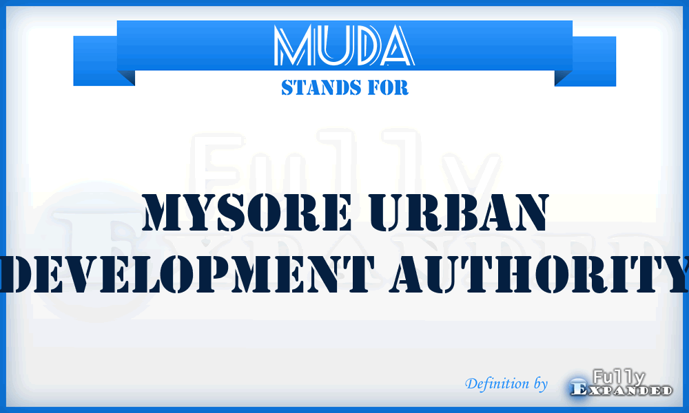 MUDA - Mysore Urban Development Authority