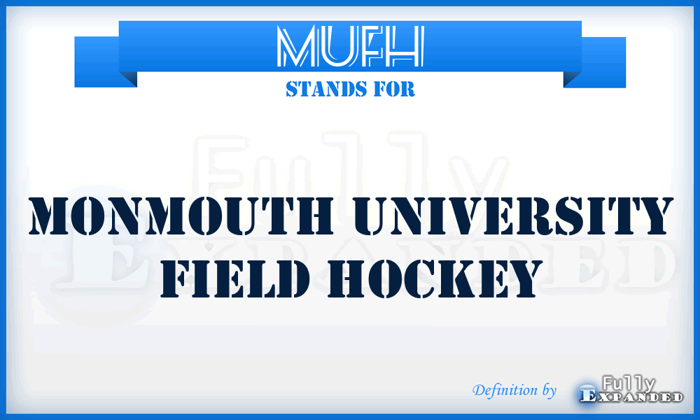 MUFH - Monmouth University Field Hockey