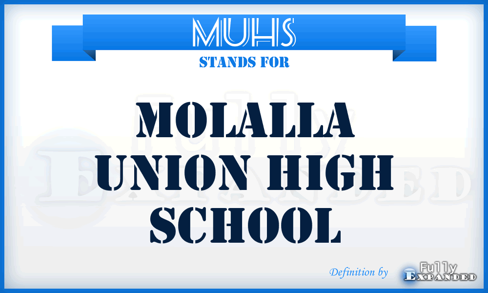 MUHS - Molalla Union High School