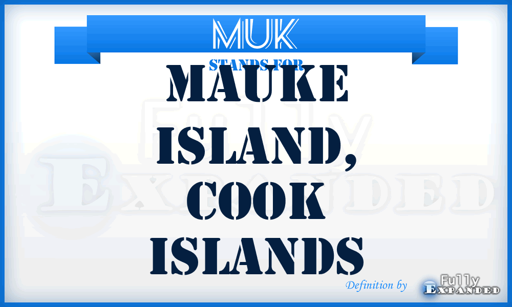 MUK - Mauke Island, Cook Islands