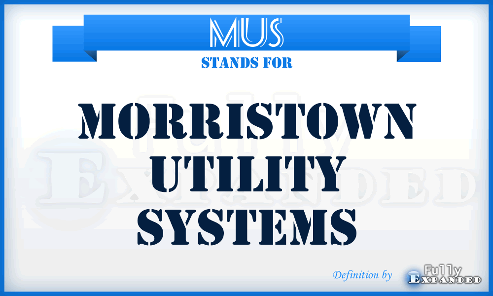 MUS - Morristown Utility Systems