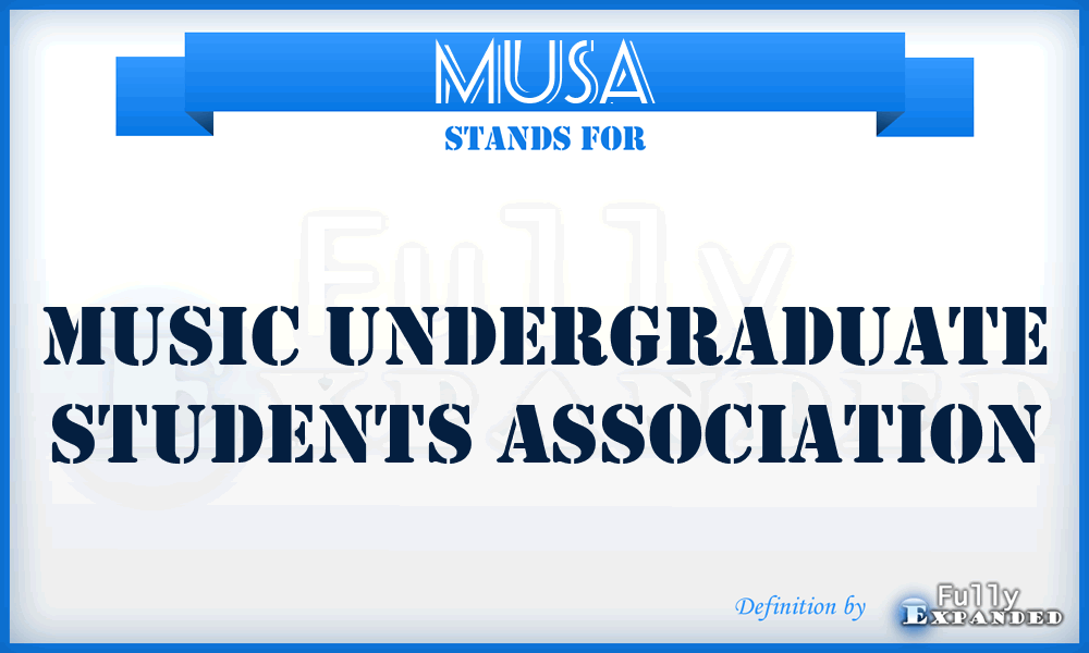 MUSA - Music Undergraduate Students Association