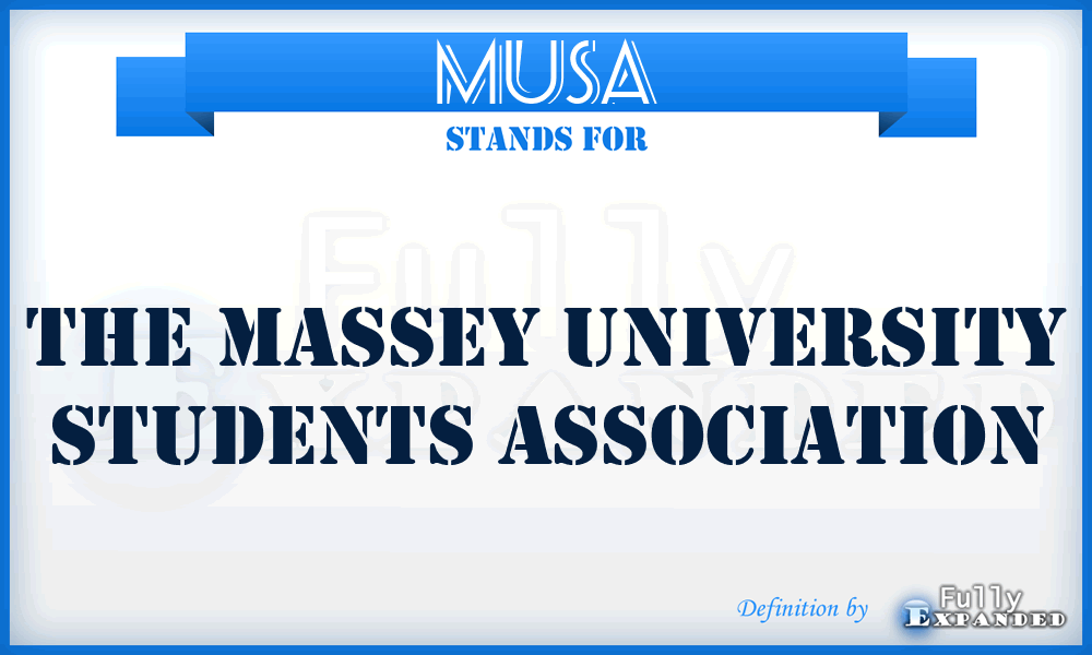 MUSA - The Massey University Students Association