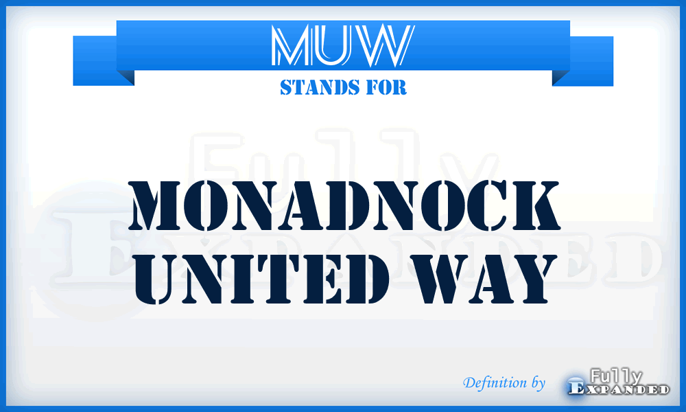 MUW - Monadnock United Way