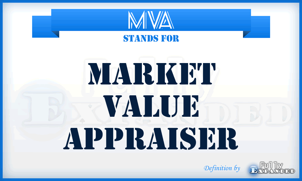 MVA - Market Value Appraiser