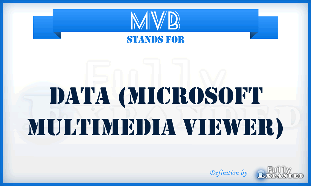 MVB - Data (Microsoft Multimedia Viewer)