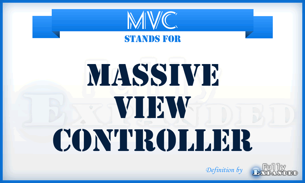 MVC - Massive View Controller