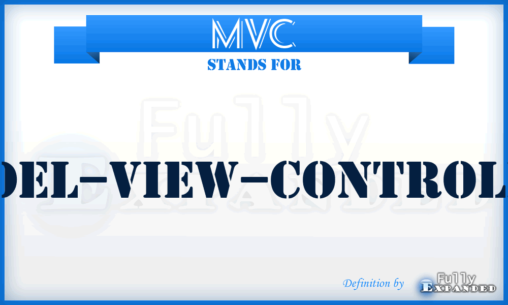MVC - Model–view–controller