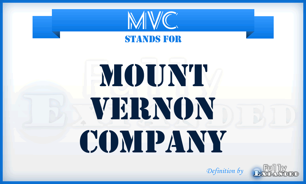 MVC - Mount Vernon Company