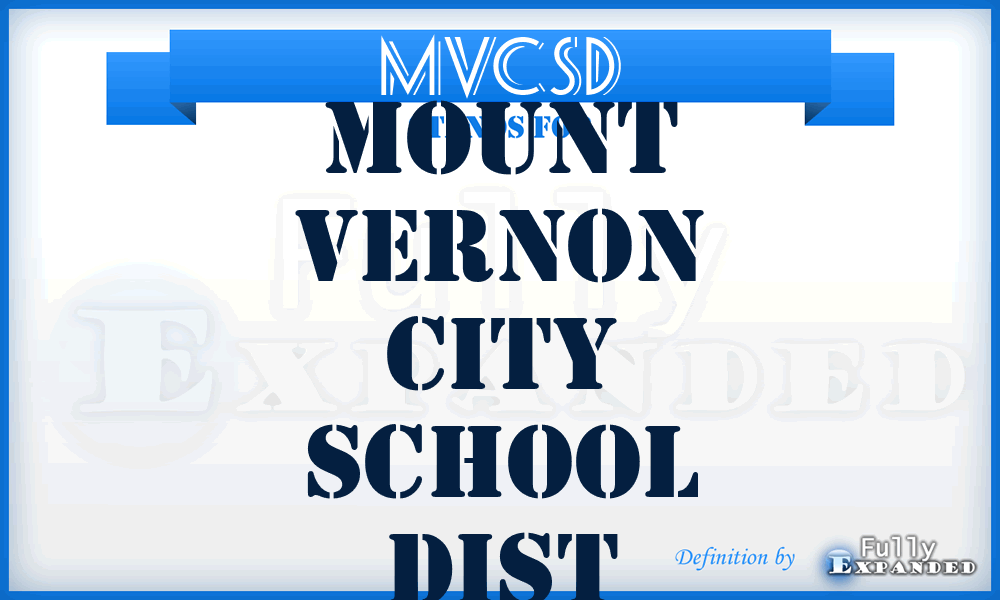 MVCSD - Mount Vernon City School Dist