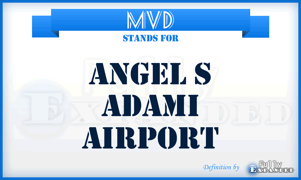 MVD - Angel S Adami airport