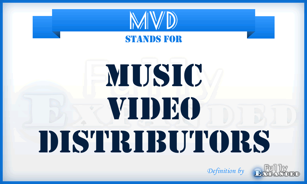 MVD - Music Video Distributors