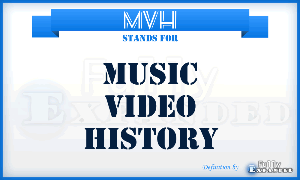 MVH - Music Video History