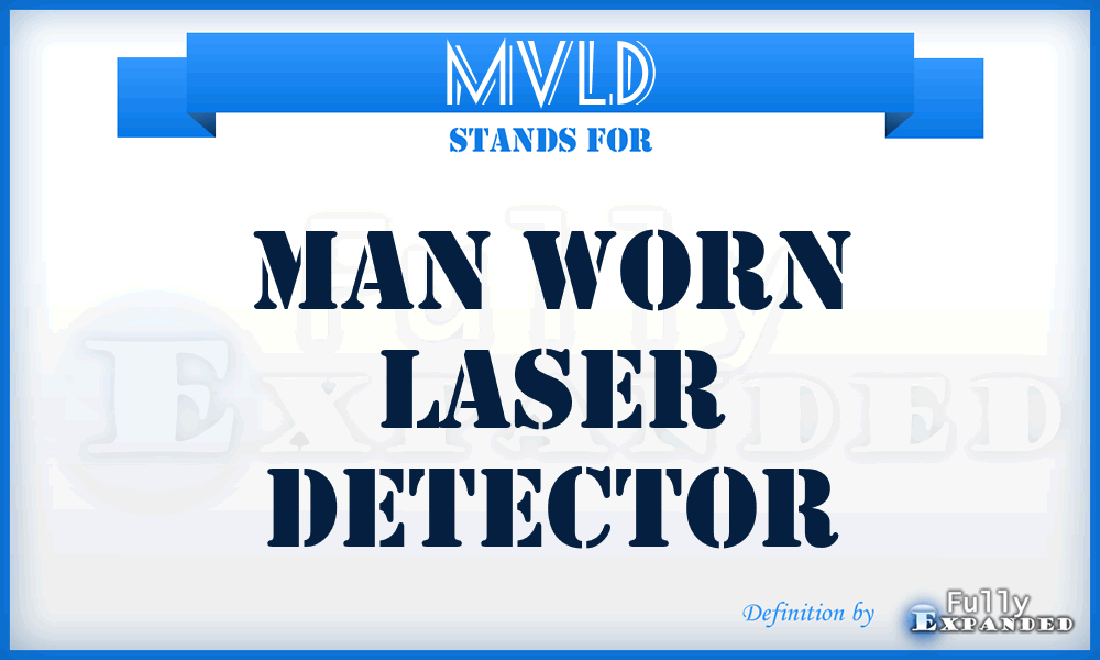 MVLD - Man Worn Laser Detector