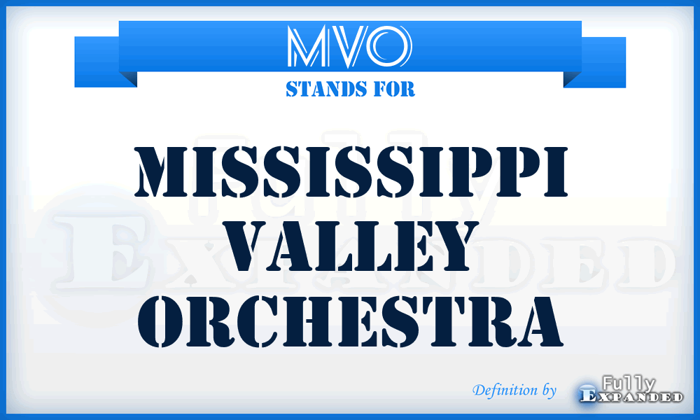 MVO - Mississippi Valley Orchestra