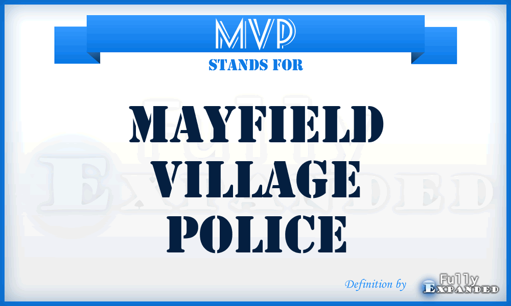 MVP - Mayfield Village Police