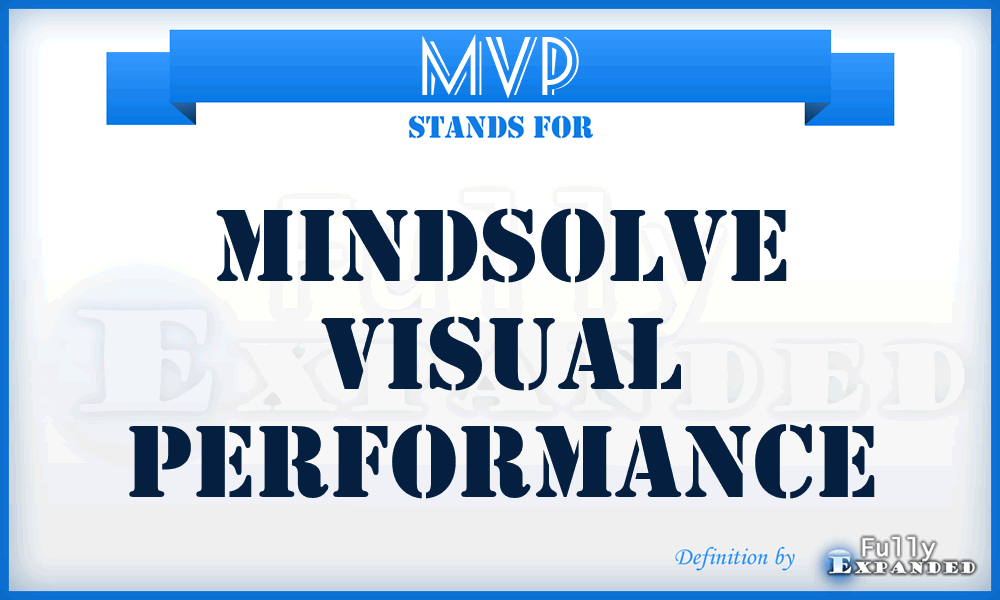 MVP - MindSolve Visual Performance