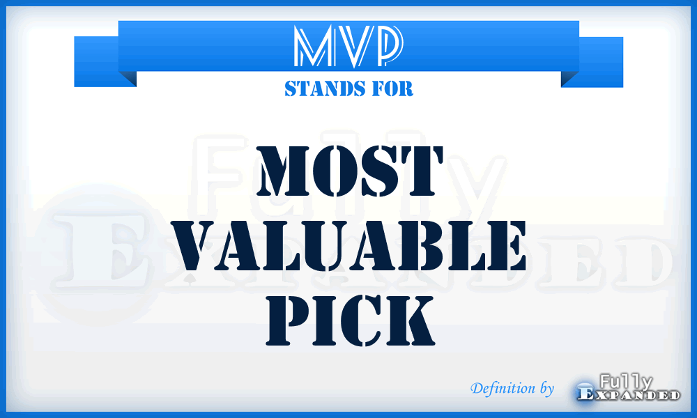 MVP - Most Valuable Pick