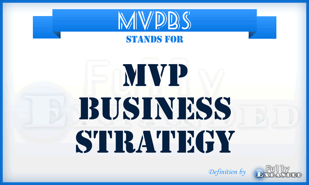 MVPBS - MVP Business Strategy