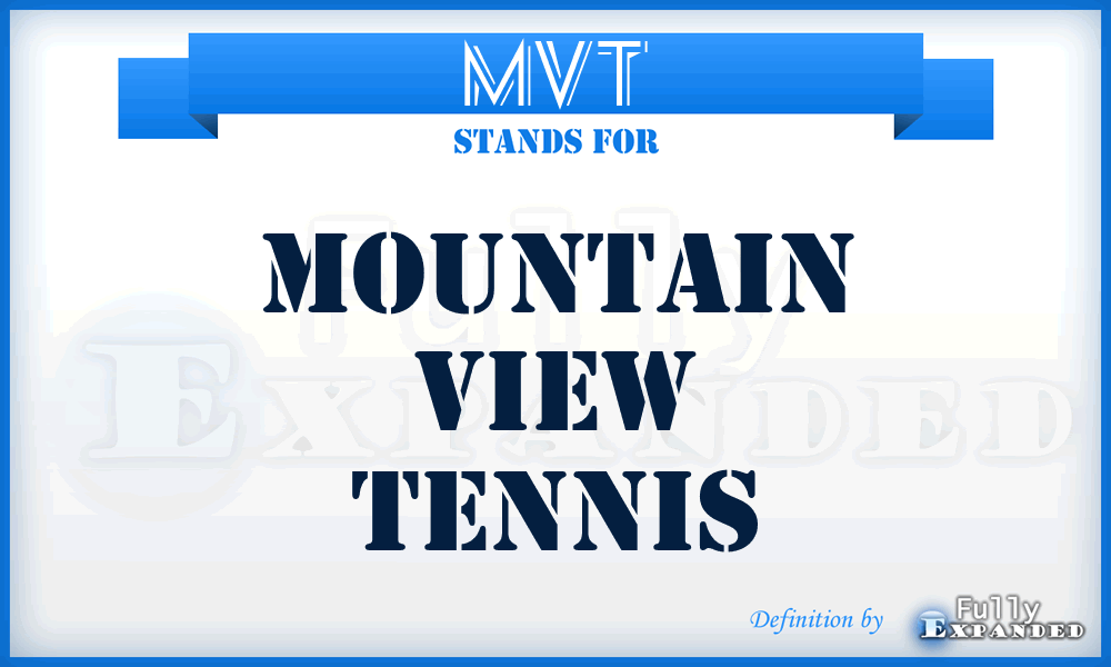 MVT - Mountain View Tennis