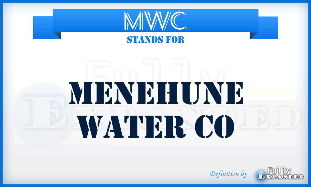 MWC - Menehune Water Co