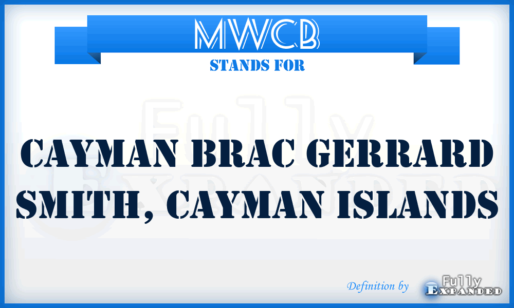 MWCB - Cayman Brac Gerrard Smith, Cayman Islands