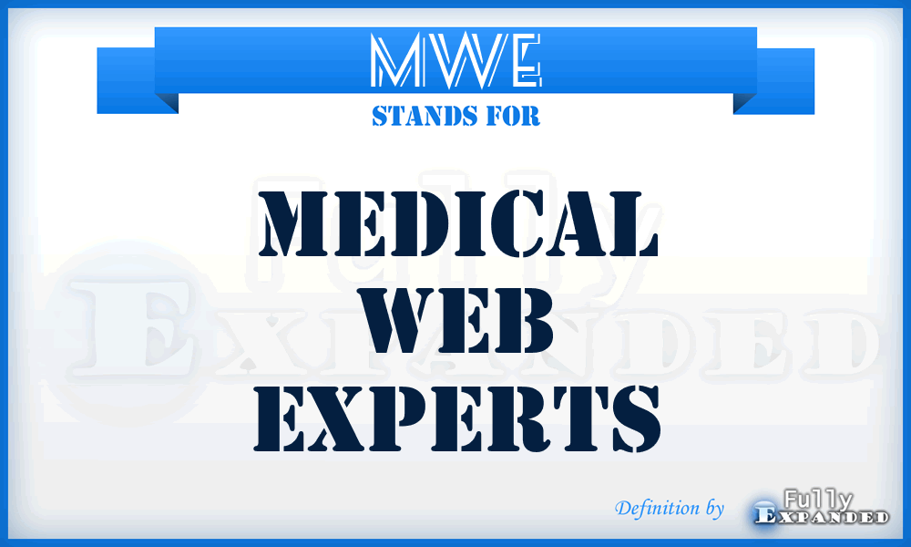 MWE - Medical Web Experts