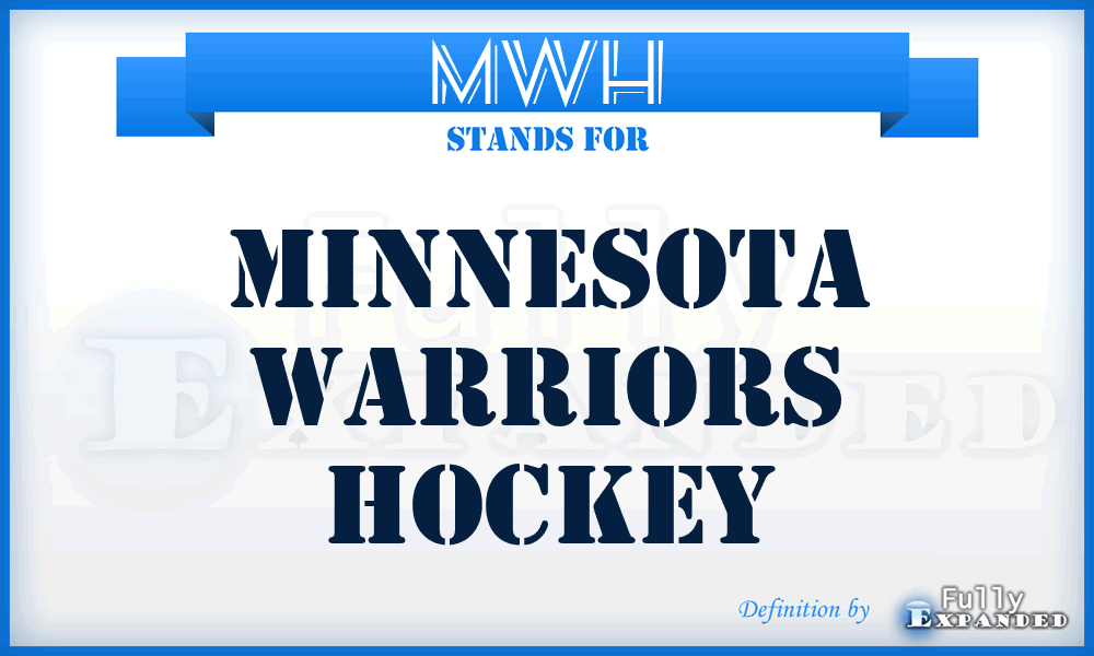 MWH - Minnesota Warriors Hockey