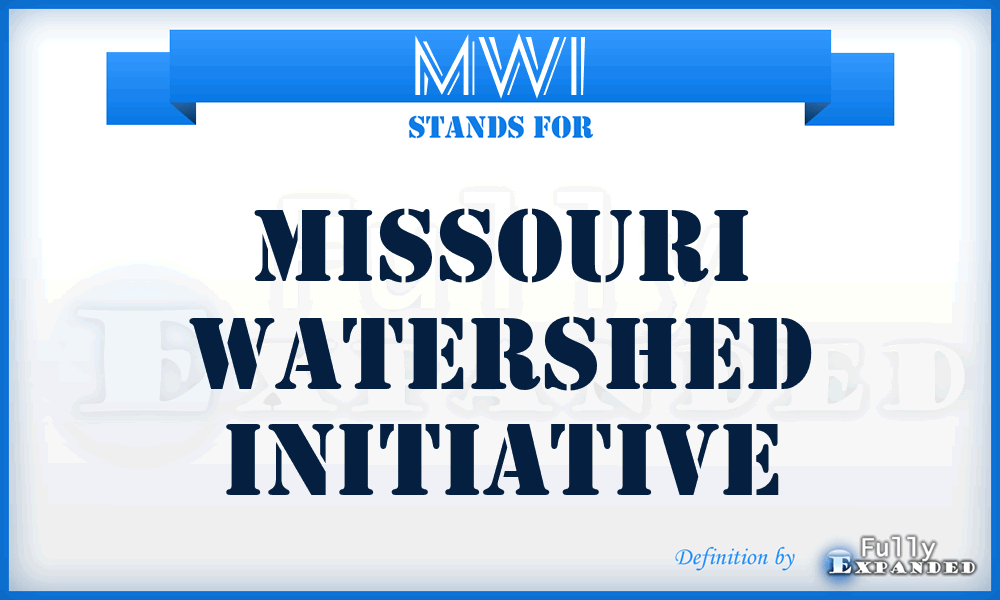 MWI - Missouri Watershed Initiative