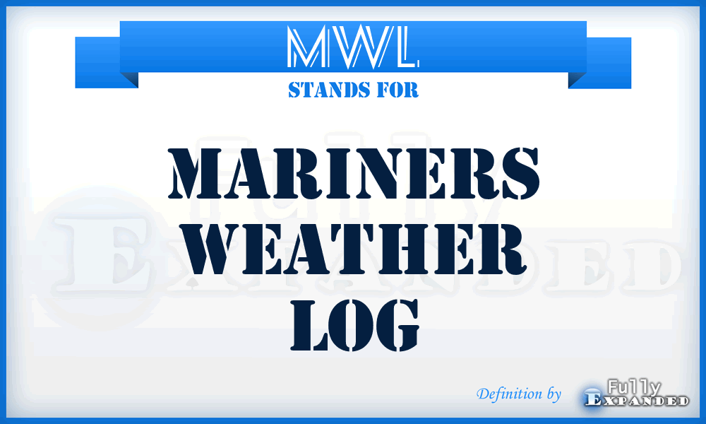 MWL - Mariners Weather Log