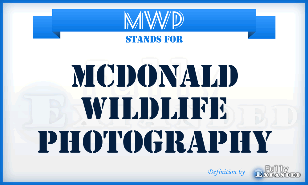 MWP - Mcdonald Wildlife Photography