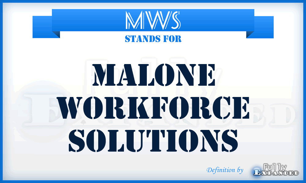 MWS - Malone Workforce Solutions