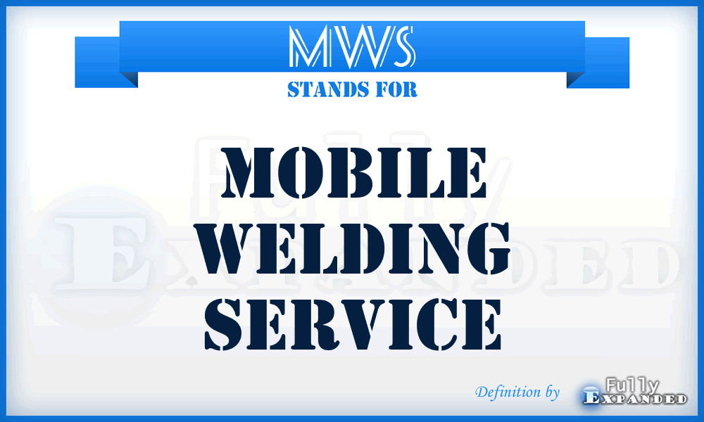 MWS - Mobile Welding Service