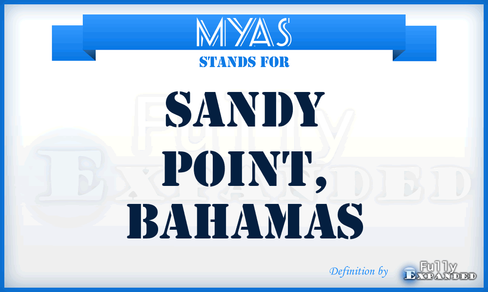 MYAS - Sandy Point, Bahamas