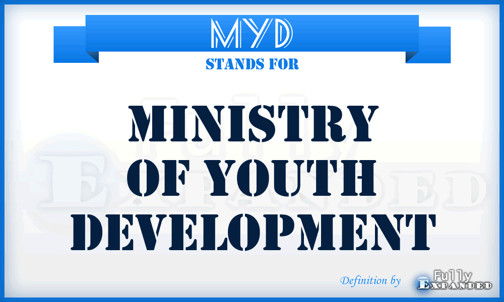 MYD - Ministry of Youth Development