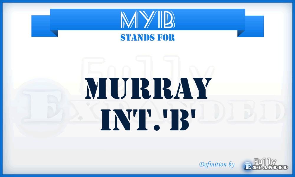 MYIB - Murray Int.'b'