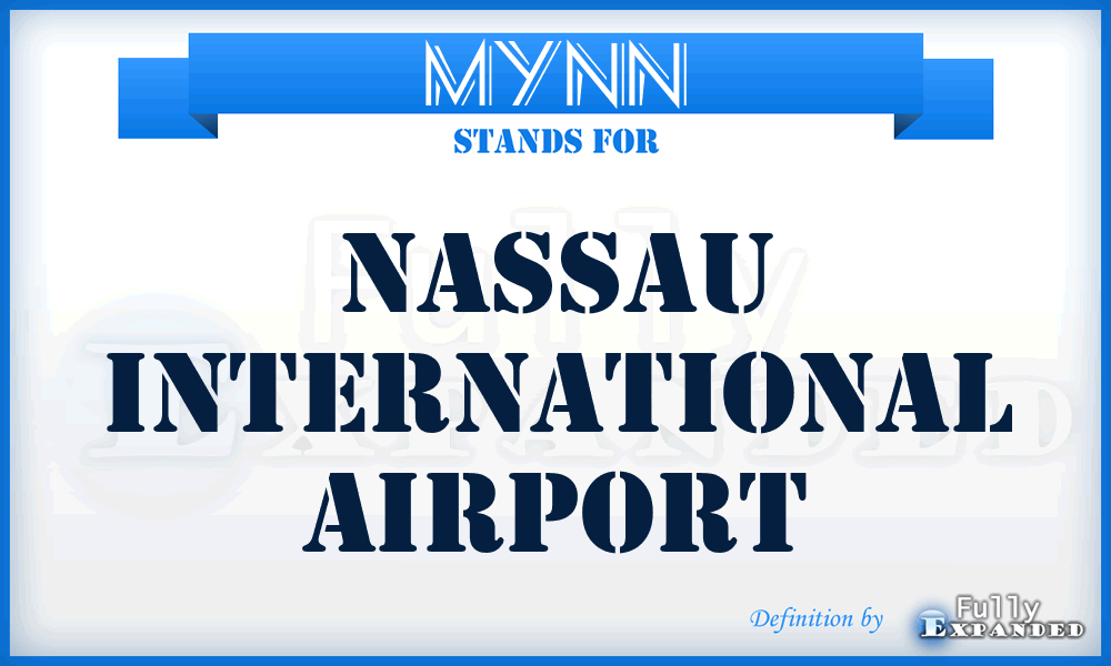 MYNN - Nassau International airport
