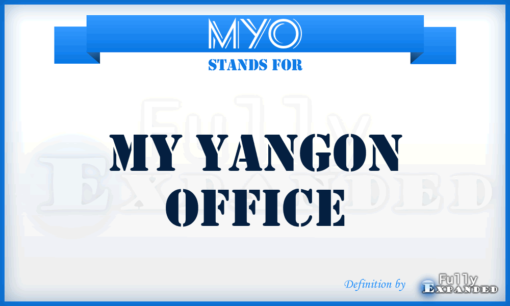 MYO - My Yangon Office