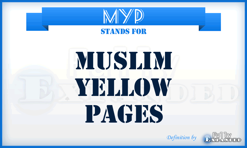 MYP - Muslim Yellow Pages