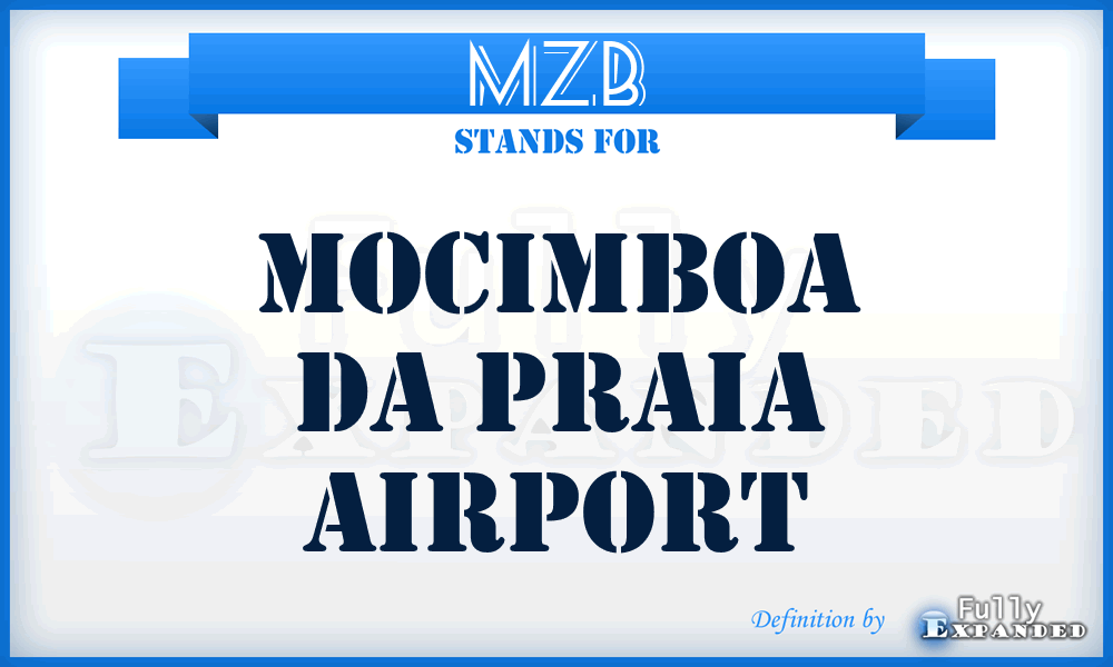 MZB - Mocimboa Da Praia airport