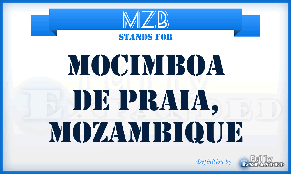 MZB - Mocimboa De Praia, Mozambique