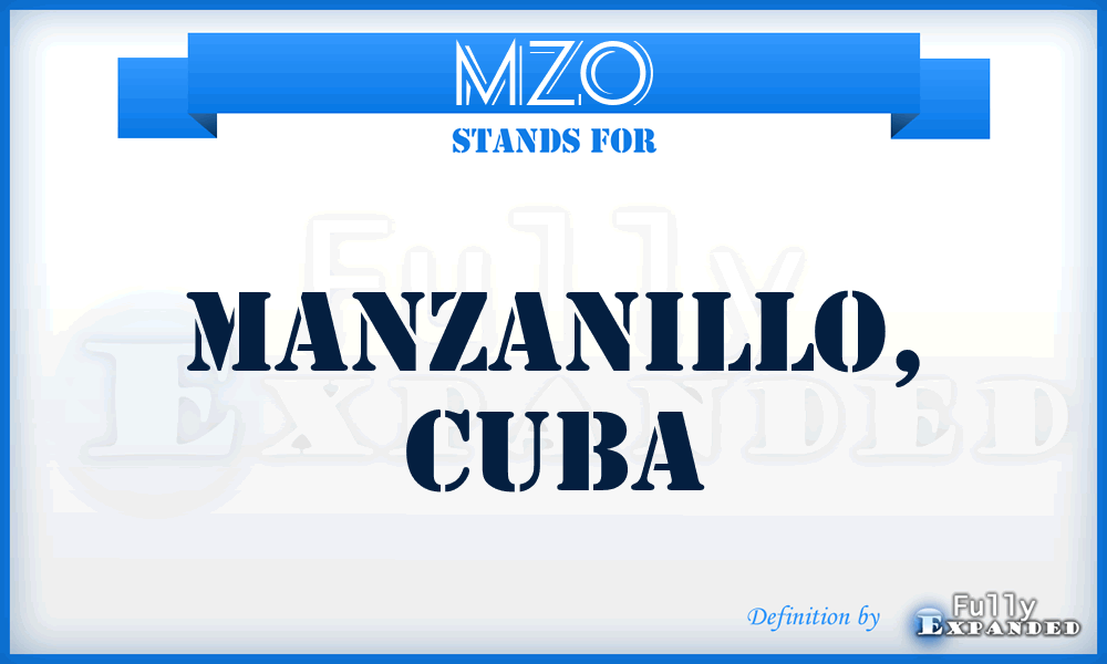 MZO - Manzanillo, Cuba