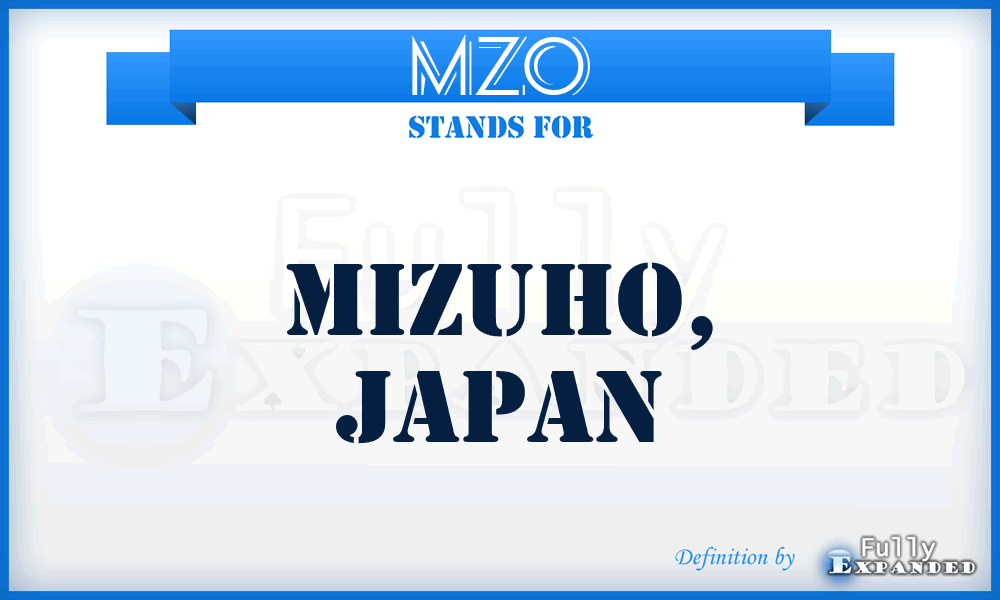 MZO - Mizuho, Japan