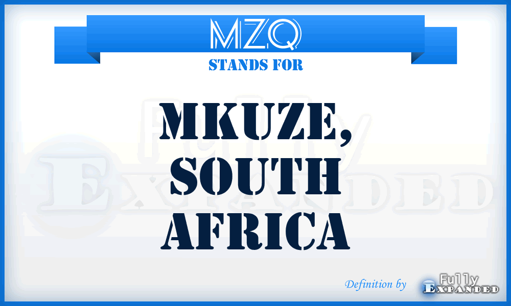 MZQ - Mkuze, South Africa