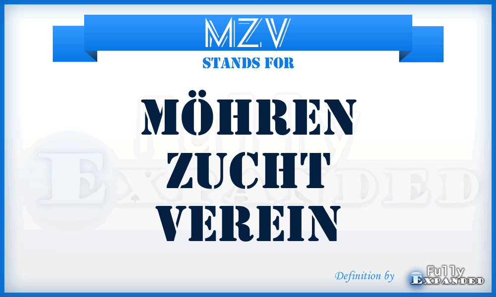 MZV - Möhren Zucht Verein
